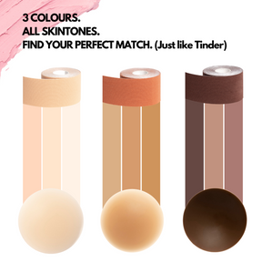 Boobie Bundle (5m Tape + 2 Nipple Cover Set)