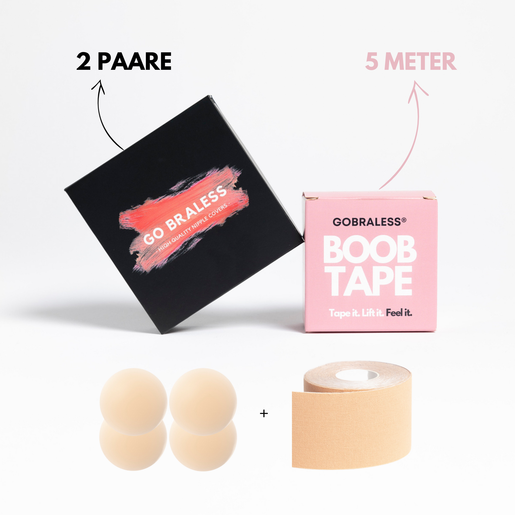 Boobie Bundle (5m Tape + 2 Nipple Cover Set)